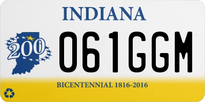 IN license plate 061GGM