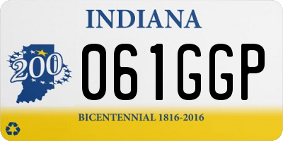 IN license plate 061GGP