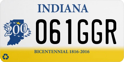 IN license plate 061GGR