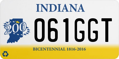 IN license plate 061GGT