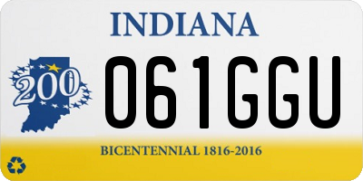 IN license plate 061GGU