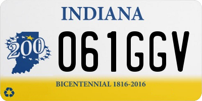 IN license plate 061GGV