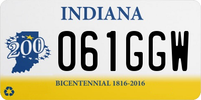 IN license plate 061GGW