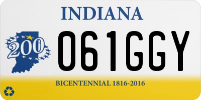 IN license plate 061GGY