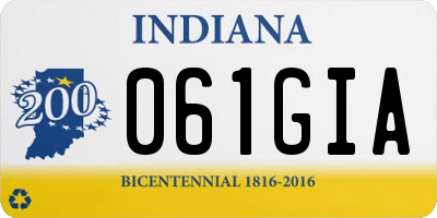 IN license plate 061GIA