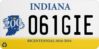IN license plate 061GIE