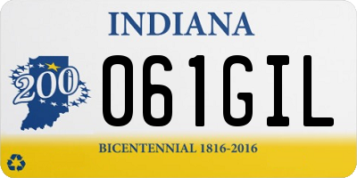 IN license plate 061GIL