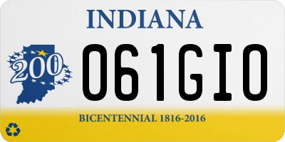 IN license plate 061GIO