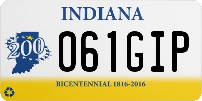 IN license plate 061GIP