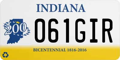 IN license plate 061GIR