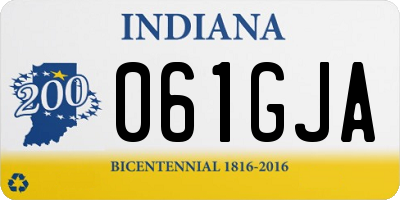 IN license plate 061GJA