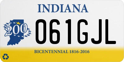 IN license plate 061GJL