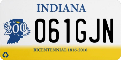 IN license plate 061GJN