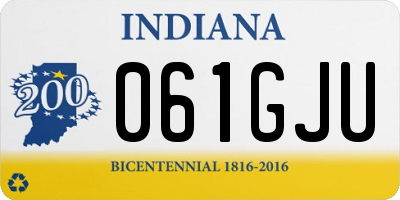 IN license plate 061GJU