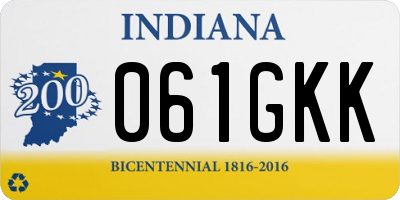 IN license plate 061GKK