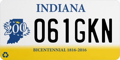 IN license plate 061GKN