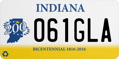 IN license plate 061GLA