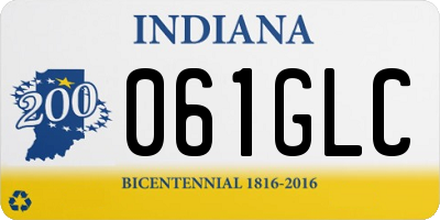 IN license plate 061GLC