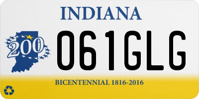 IN license plate 061GLG