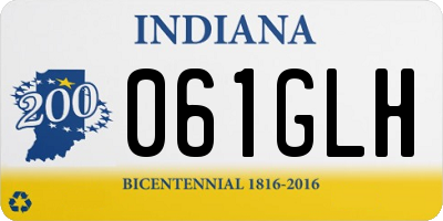 IN license plate 061GLH
