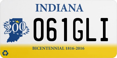IN license plate 061GLI