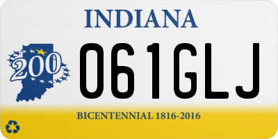 IN license plate 061GLJ