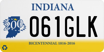 IN license plate 061GLK