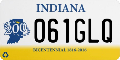 IN license plate 061GLQ