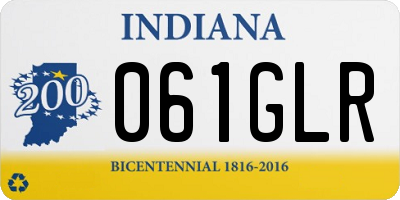 IN license plate 061GLR