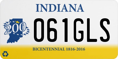 IN license plate 061GLS