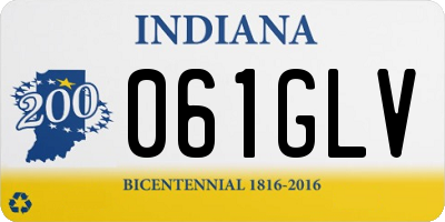 IN license plate 061GLV
