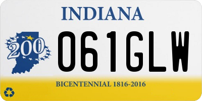 IN license plate 061GLW
