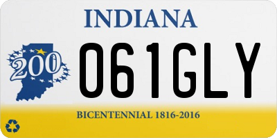 IN license plate 061GLY
