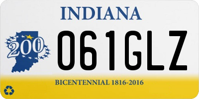 IN license plate 061GLZ