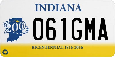 IN license plate 061GMA