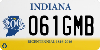 IN license plate 061GMB