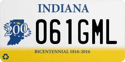 IN license plate 061GML