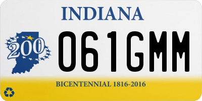 IN license plate 061GMM