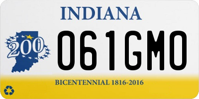 IN license plate 061GMO