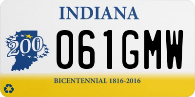 IN license plate 061GMW