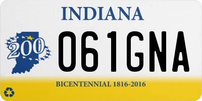 IN license plate 061GNA
