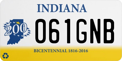IN license plate 061GNB