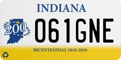 IN license plate 061GNE