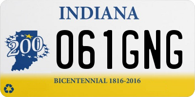 IN license plate 061GNG
