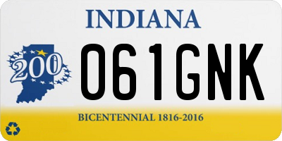 IN license plate 061GNK