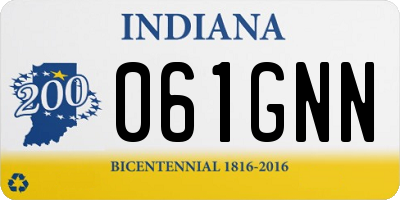 IN license plate 061GNN