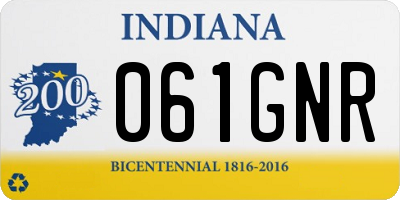 IN license plate 061GNR