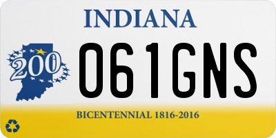 IN license plate 061GNS