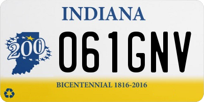 IN license plate 061GNV
