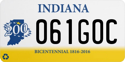 IN license plate 061GOC
